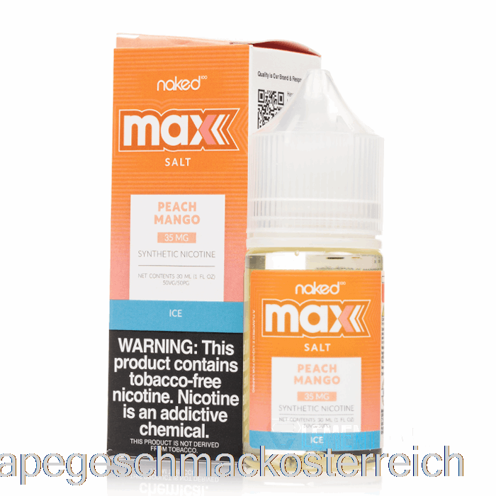 Ice Peach Mango – Naked Max Salt – 30 Ml 50 Mg Vape-Geschmack